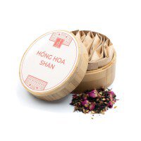 HỒNG HOA SHAN Hộp tre 60gr - HỒNG TRÀ MIX THẢO MỘC (TIÊN THIÊN TRÀ)